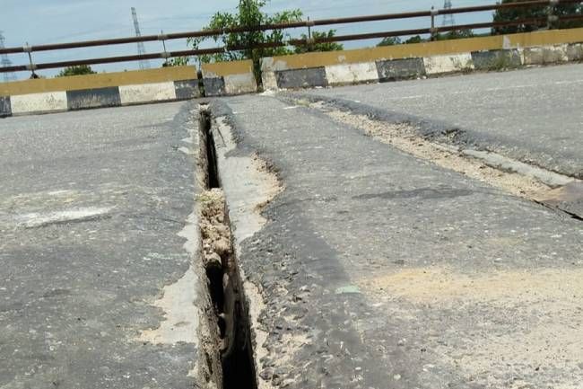 PUPR Riau Perbaiki Jembatan Maredan yang Alami Perenggangan