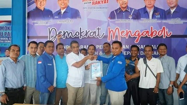 Afrizal Anwar Resmi Ikut Penjaringan Partai Demokrat Rohul