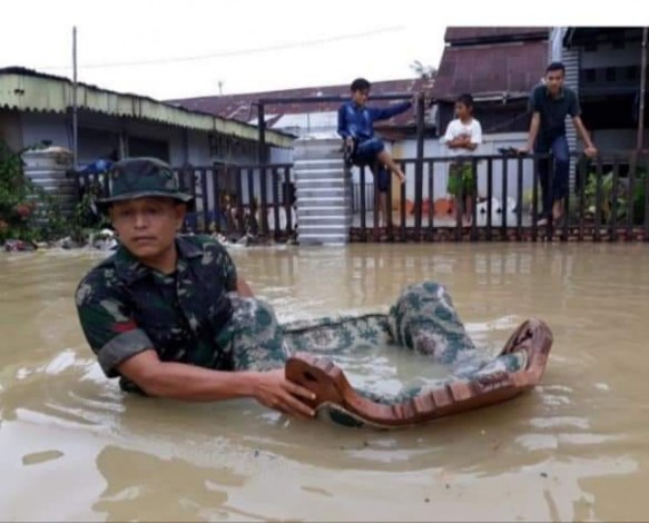 Hujan Semalam Suntuk, Banjir Kepung Kota Bangkinang
