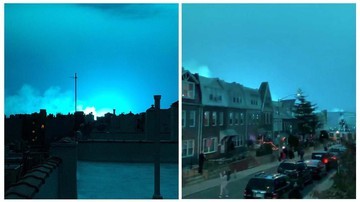 Ledakan Pembangkit Listrik, Langit Malam New York Jadi Biru