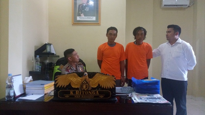 Sembunyi di Empang Warga, Dua Maling Pick Up dan 11 Ban Truk Dibekuk Polisi