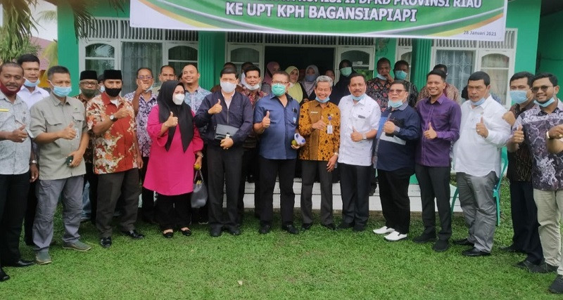 DPRD Riau Bahas Penambahan Anggaran Pencegahan Karhutla dengan UPT KPH Bagansiapiapi