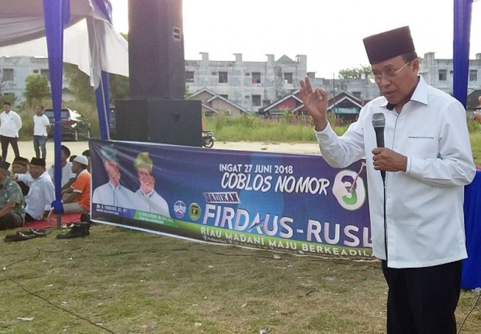 Tiga Alasan Mantan Ketua DPRD Riau Ini Dukung Firdaus-Rusli
