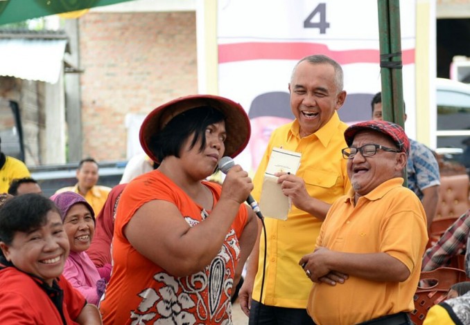 Udin Semekot, Pelawak Legendaris Riau itu Bikin Dua Lagu untuk Paslon Nomor 4