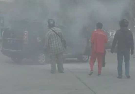 Mobil Xenia Nyaris Terbakar Saat Mengisi BBM di SPBU Pelalawan