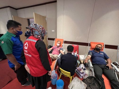 Antusiasme Pendonor Tinggi, 777 Kantong Darah Terkumpul oleh KDD Riau Komplek