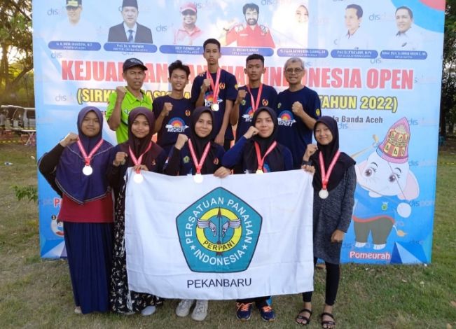 Perpani Pekanbaru Lima Besar di Kejuaraan Panahan Terbuka Indonesia