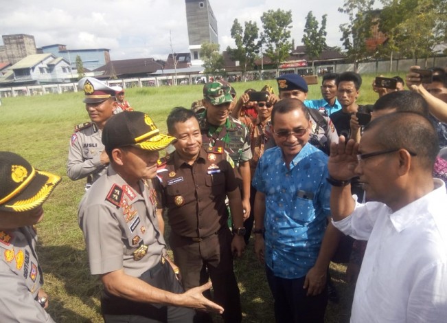 Hadiri Event Bakar Tongkang, Kapolda Riau Tiba di Rohil