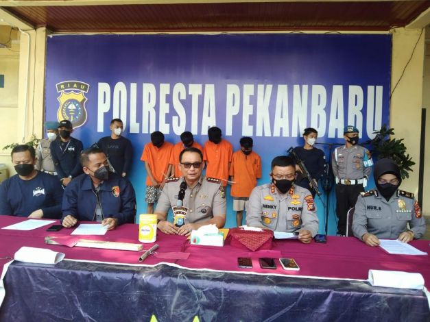 Balas Dendam Salah Sasaran, Empat Anak Tongkrongan di Pekanbaru Ditangkap Polisi
