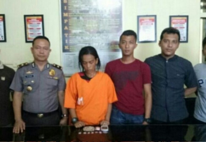 Selundupkan Sabu-sabu, IRT Asal Palembang Ditangkap Polsek Kateman