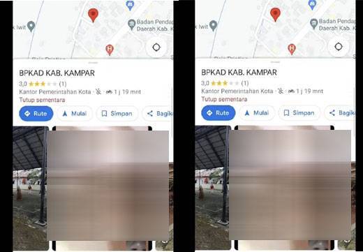 Heboh Video Syur Muncul di Overview Google Maps, Ini Kata BPKAD dan Diskominfo Kampar