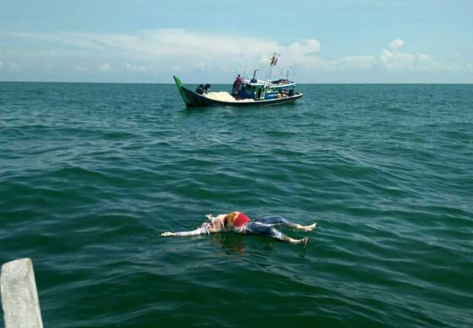 Nelayan Bengkalis Temukan Tiga Mayat Tanpa Indentitas Mengapung di Laut