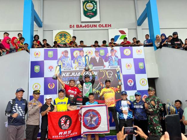 Riau Roller Skate Pekanbaru Juara Umum 2 di Kejuaraan Sepatu Roda Bupati Siak 2023