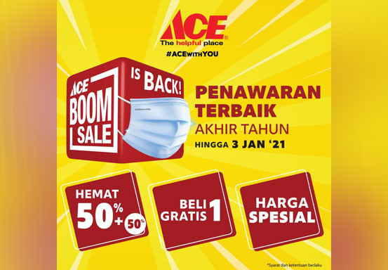 ACE Boom Sale Hadir Kembali, Penuhi Kebutuhan Akhir Tahun dengan Harga Hemat