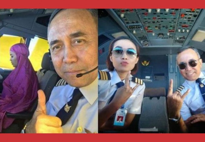 Salat di Kokpit Pesawat, Siapakah Wanita yang Bikin Heboh Ini?