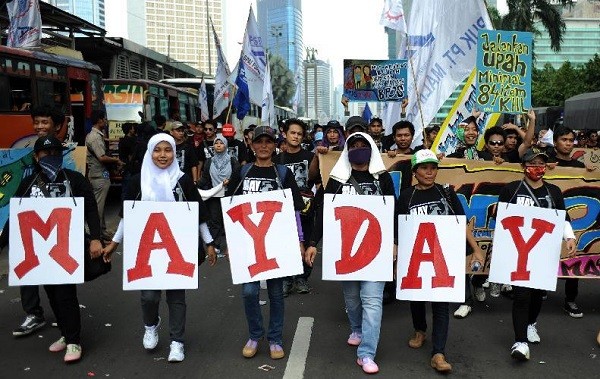 May Day di Riau Diperingati 2 Mei, 600 Buruh Turun ke Jalan