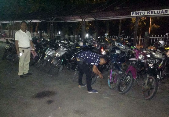 16 Sepeda Motor Balap Liar di Mandau Diamankan Polisi