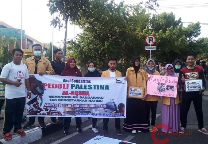 Aksi Solidaritas, Mahasiswa STIE Mahaputra Galang Dana Untuk Palestina di CFD