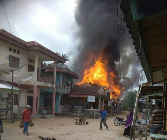 Rumah Hangus Terbakar, Dua KK di Pasar Kuntu Butuh Bantuan