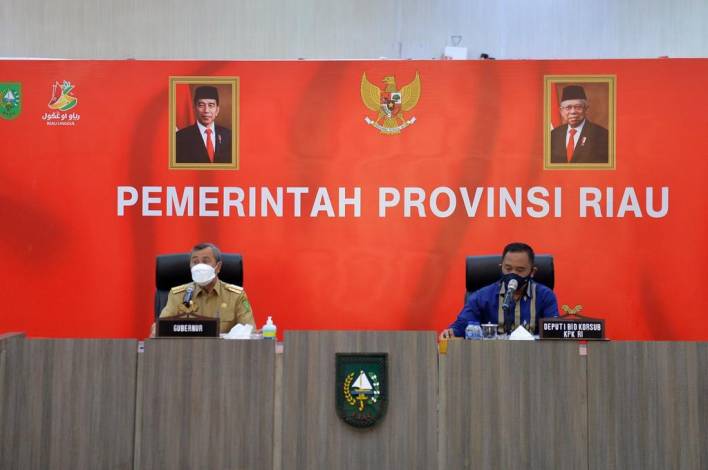 Diingatkan KPK, Syamsuar sebut Kepala Daerah se-Riau Komitmen Berantas Korupsi