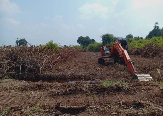 Polres Kampar dan DLHK Riau Sita Alat Berat di Kawasan Hutan Koto Garo