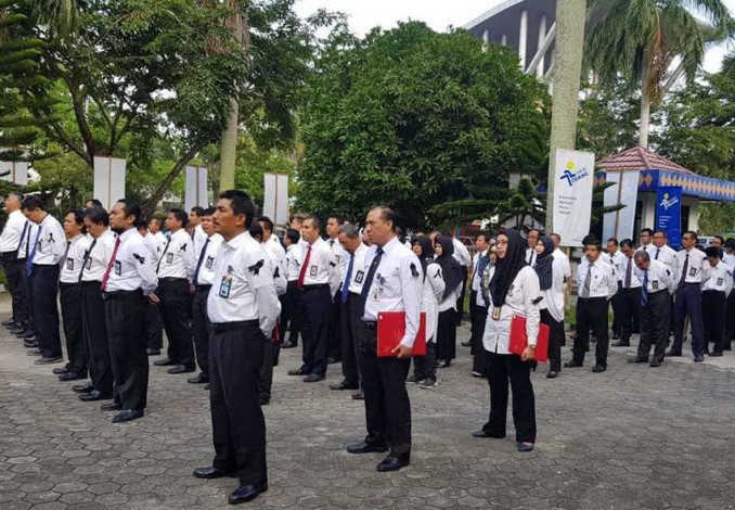 Lion Air Jatuh, Kementerian Keuangan di Riau Pakai Pita Hitam