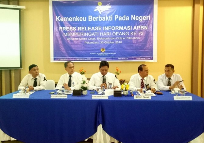 Hingga Oktober, Realisasi APBN di Riau Rp5,32 Triliun
