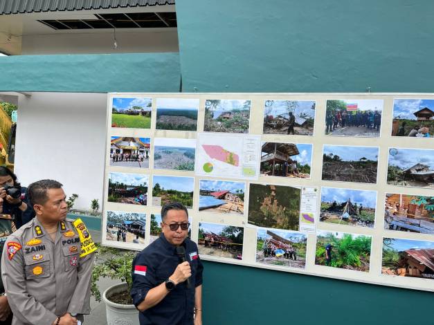 Tim Gabungan Tertibkan 36 Pondok Perambah Hutan dan Putus Akses Jalan di Kawasan TNTN
