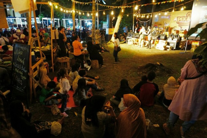 Malam Minggu Ratusan Pengunjung Padati Destinasi Digital Pekan Rantau Melayu