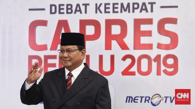 Gerindra Klaim Prabowo Kuliahi Jokowi di Debat Keempat
