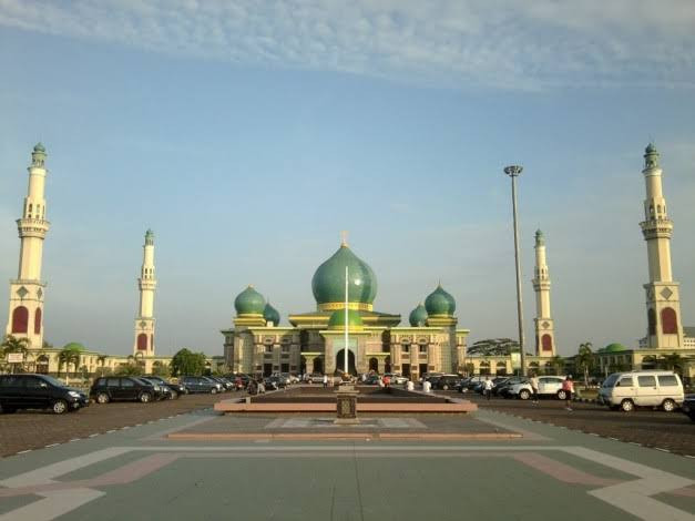 Pembangunan Payung Elektrik di Masjid Raya Annur Riau Tahap Lelang