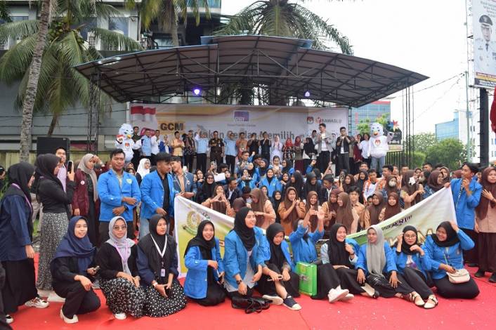 Ratusan Pelajar dan Mahasiswa Antusias Ikuti Gerakan Cerdas Memilih di RRI